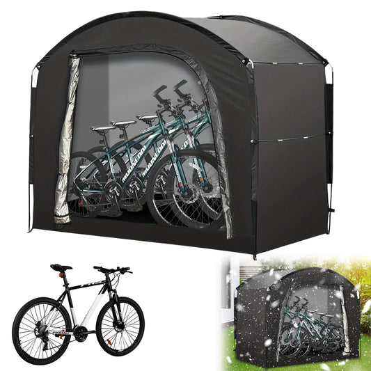 Portable Outdoor Bike Storage Shed Tent for 1-4 Bikes