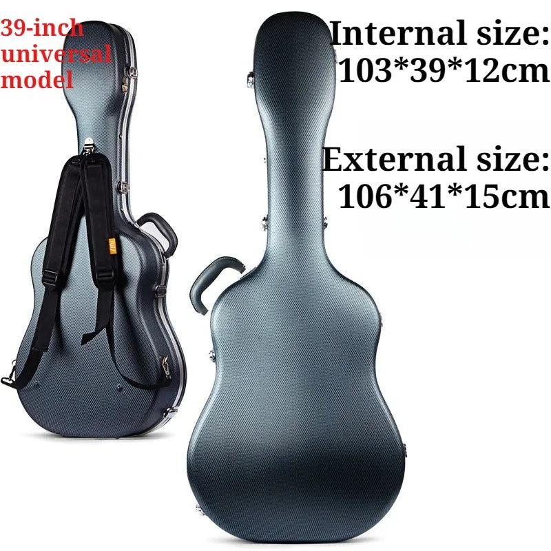 Large Size Thickened Guitar Storage Case Pressure-resistant Sponge Portable Shoulders Guitar Box Musical Instrument Accessory