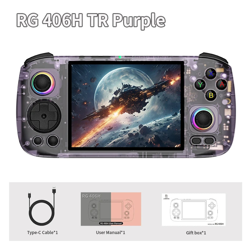 ANBERNIC RG406H Handheld Game Console | 4" IPS Multi-touch Screen