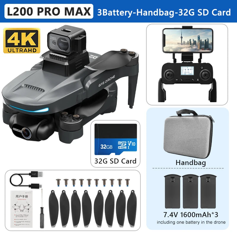 L200 PRO MAX 4K Profesional Drone