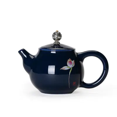 Elegant Blue Ceramic Tea Brewer