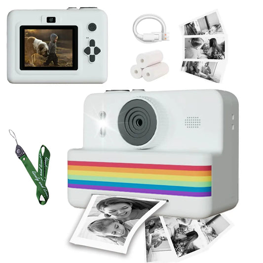 Children's 2.8" HD Video Digital Camera - Mini Instant Thermal Printer