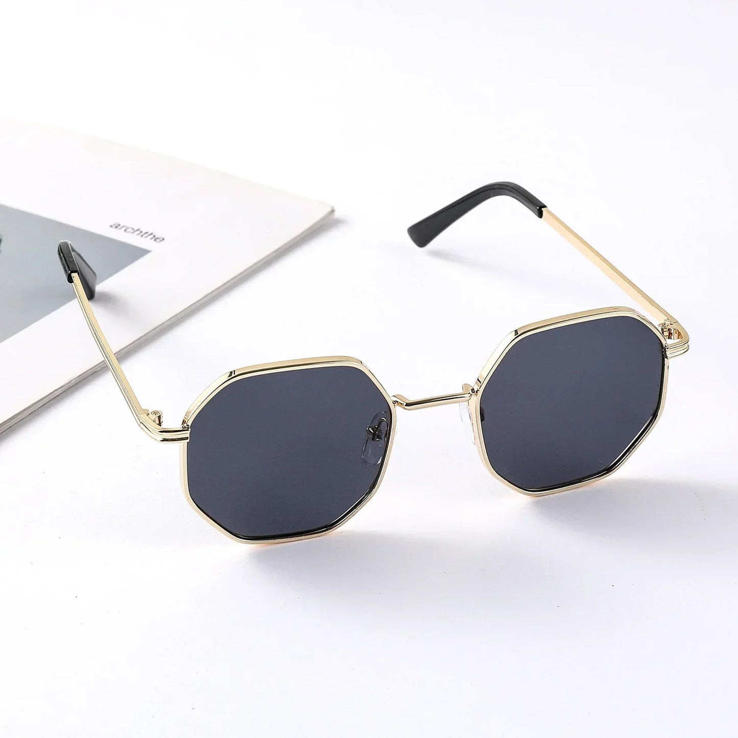 Children's Octagon Metal Sunglasses - UV400