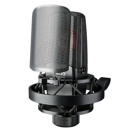 TAKSTAR TAK55 Professional Recording Mic Condenser Microphone with Shock Mount, Pop Filter for Vocal Recording/Podcasting/Studio
