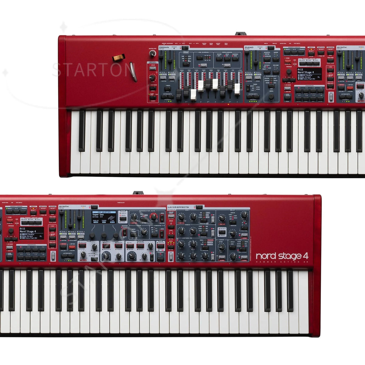 JY ORIGINAL Nordd Stage 4 Digital Stage Piano - 88-Key | Red