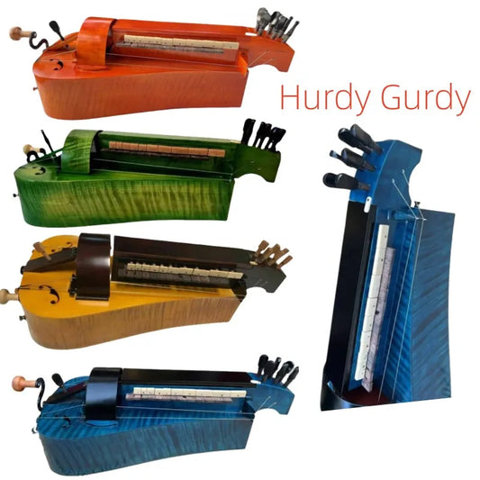6 strings 24 keys Maple wood back Hurdy Gurdy - 6 Different Color