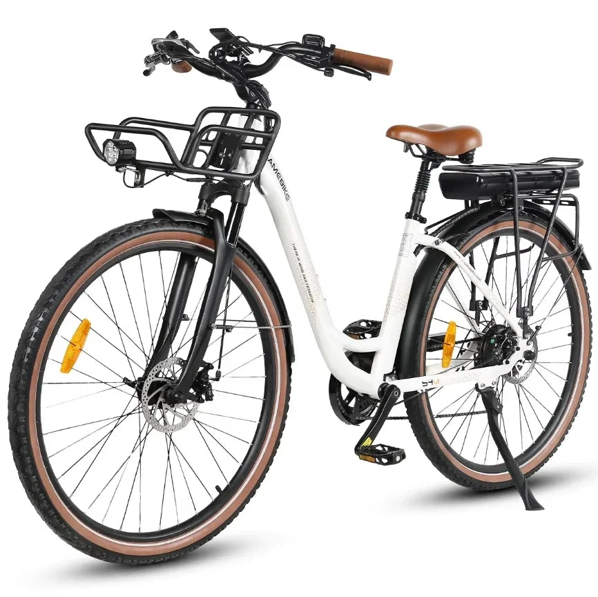 SAMEBIKE RS-A07 28" 500W Brushless Motor Electric City Bike | 36V13AH Lithium Battery