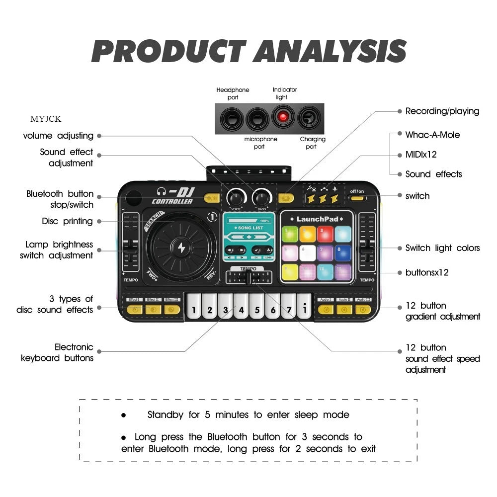 KIDS DJ Turntable Controller