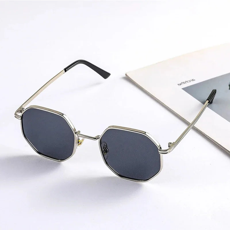 Children's Octagon Metal Sunglasses - UV400