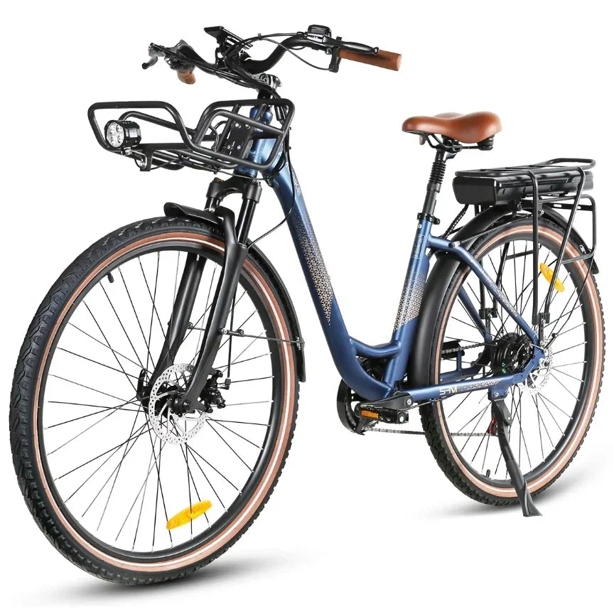 SAMEBIKE RS-A07 28" 500W Brushless Motor Electric City Bike | 36V13AH Lithium Battery