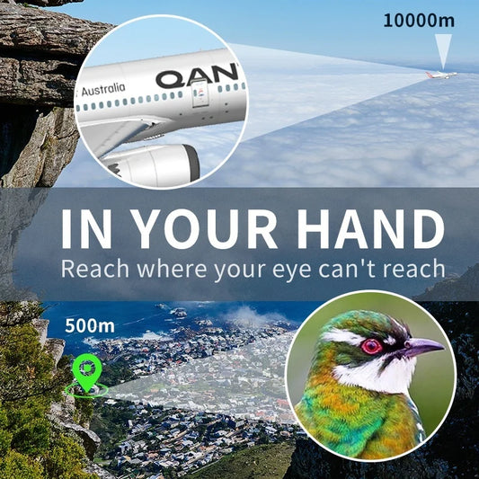 Professional HD Telescope Low light night vision Binoculars 80X80 Long Range 15000m for Camping/Hiking