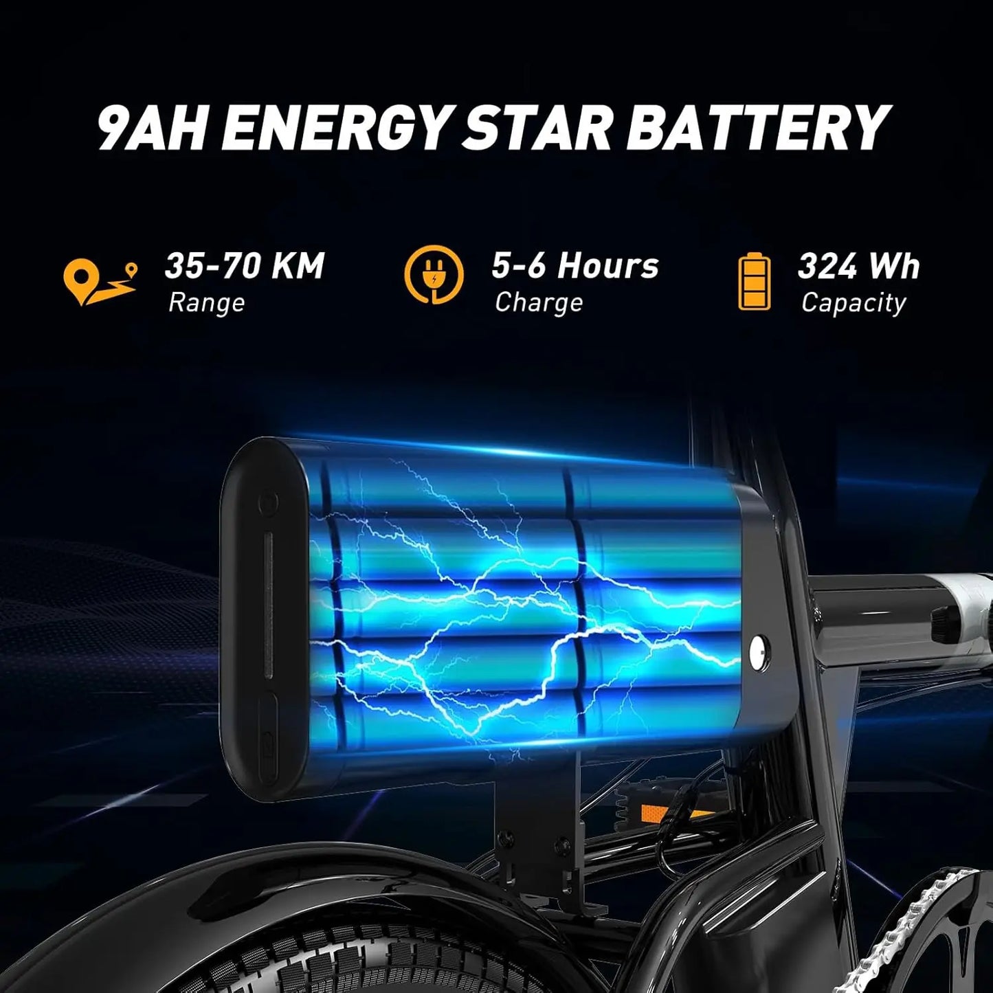 HITWAY 16” 250W City E-Bike | Max.Range 25-60KM