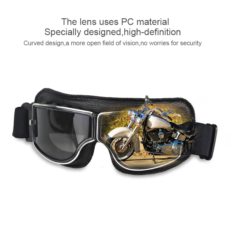 Breathable Retro Helmet Sunglass Goggles For Motorcycle/Motocross