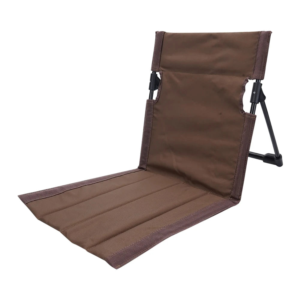 1pc Foldable Camping Chair Outdoor Garden Park Single Lazy Chair Backrest Cushion Picnic Camping Folding Back Chair Beach Chairs