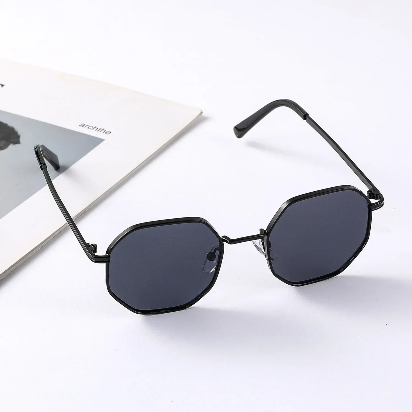 Children's Octagon Metal Sunglasses - UV400