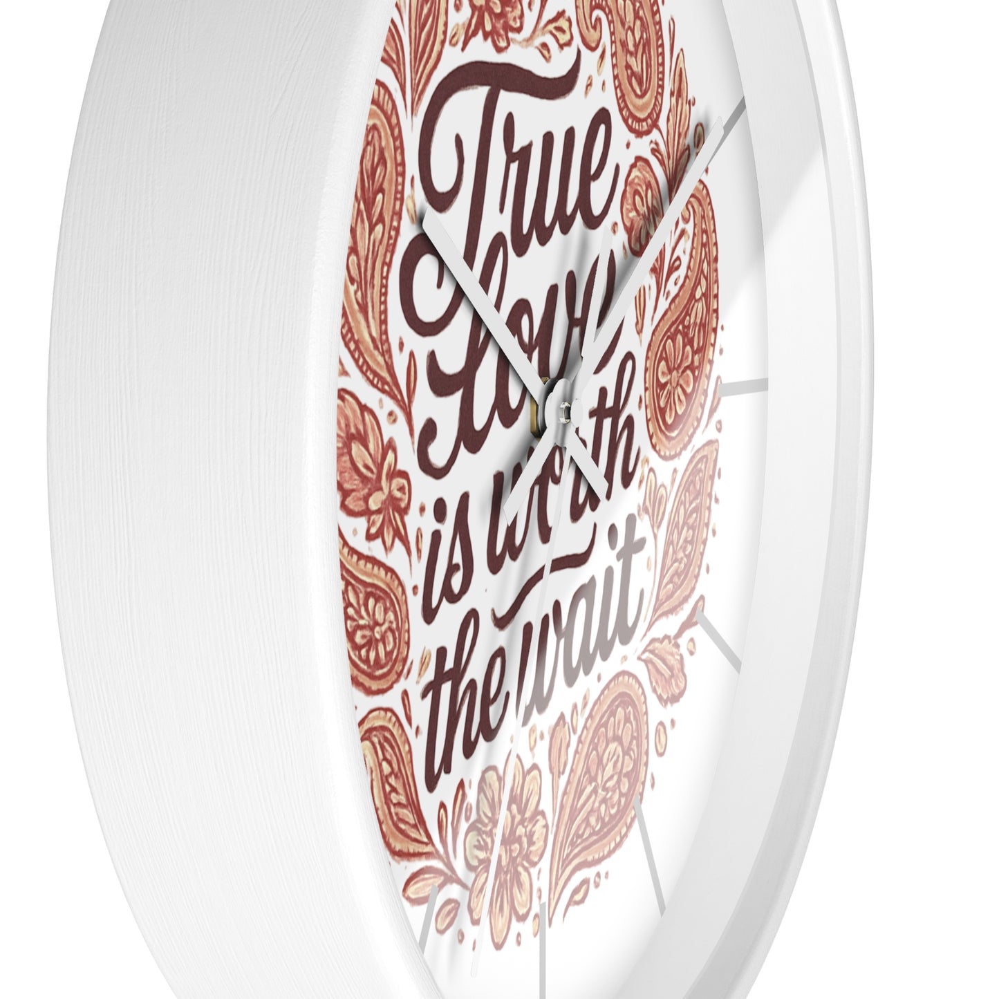 True Love Is Worth the Wait Wall Clock