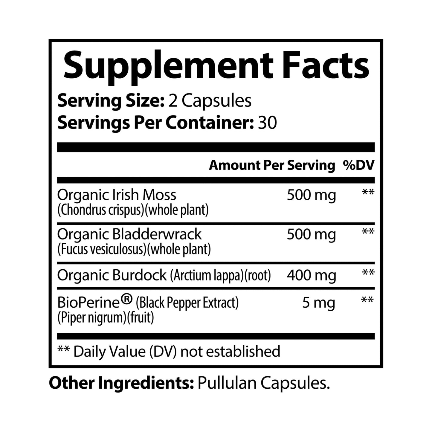 Supplement Capsules Sea Moss Is All Around Good For You