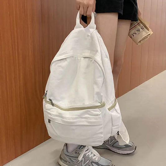 Vintage High-Capacity Canvas Backpack