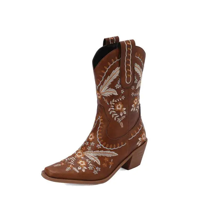 Women's Floral Cowboy Boots