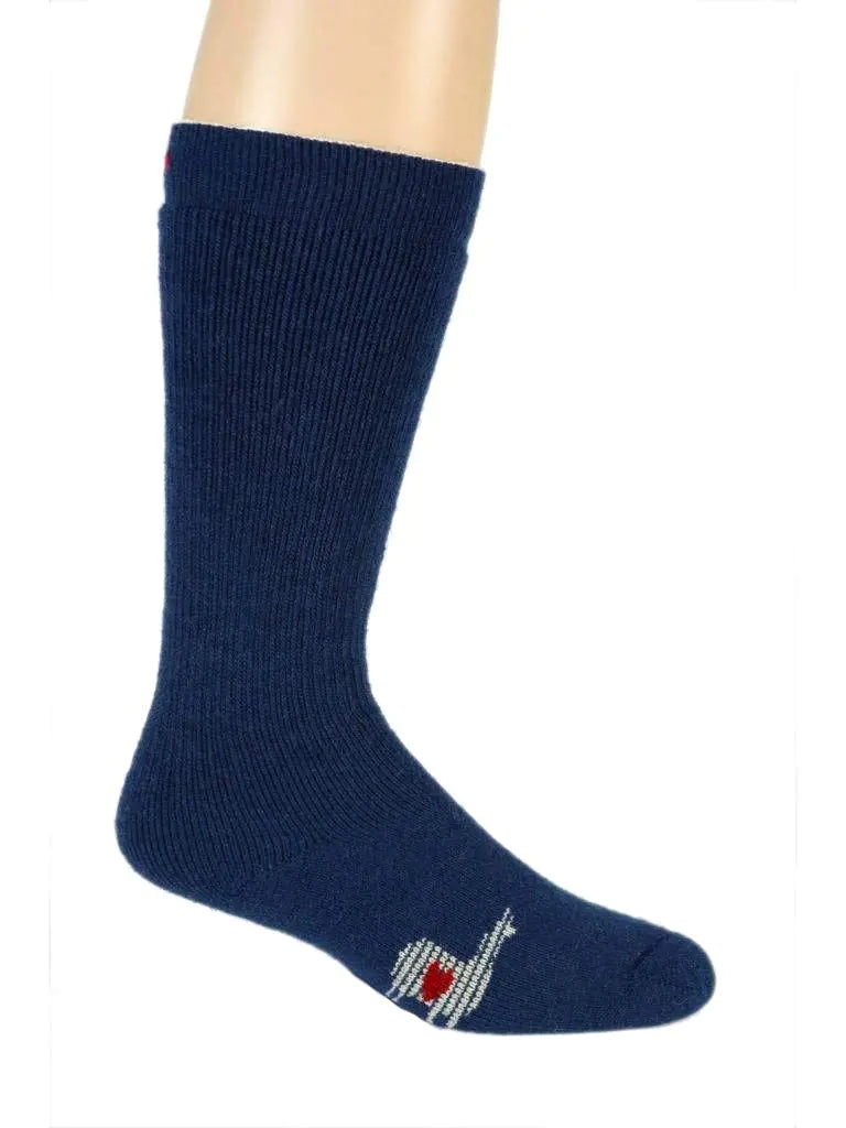 Heavyweight Boot Alpaca Socks Navy