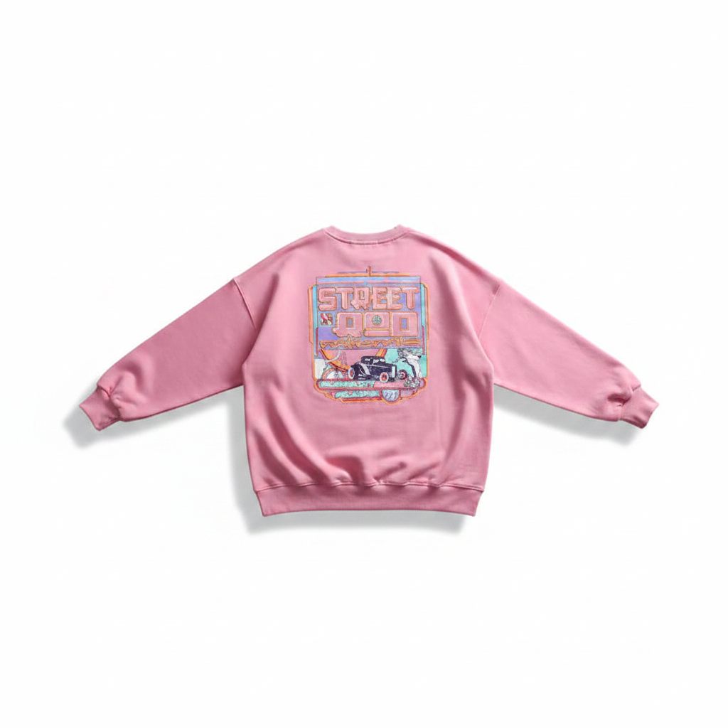 Chic Velvet Round Neck Women's Sweater