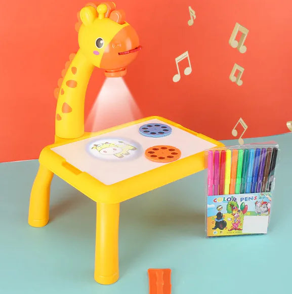 LED Projector Drawing Table for Kids