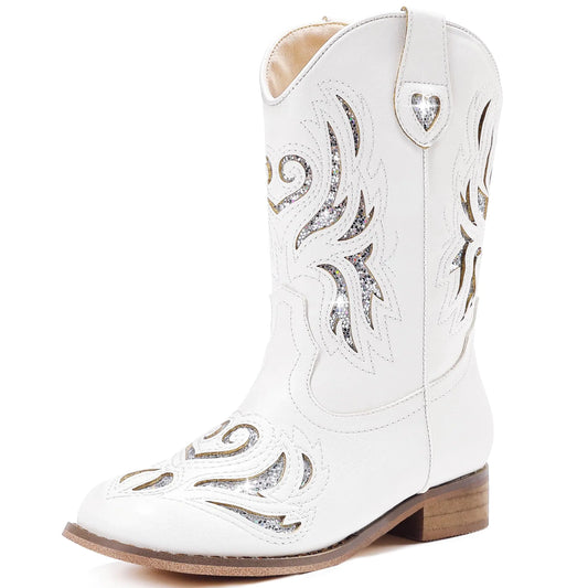 SparkleRider Kids Glitter Cowboy Boots