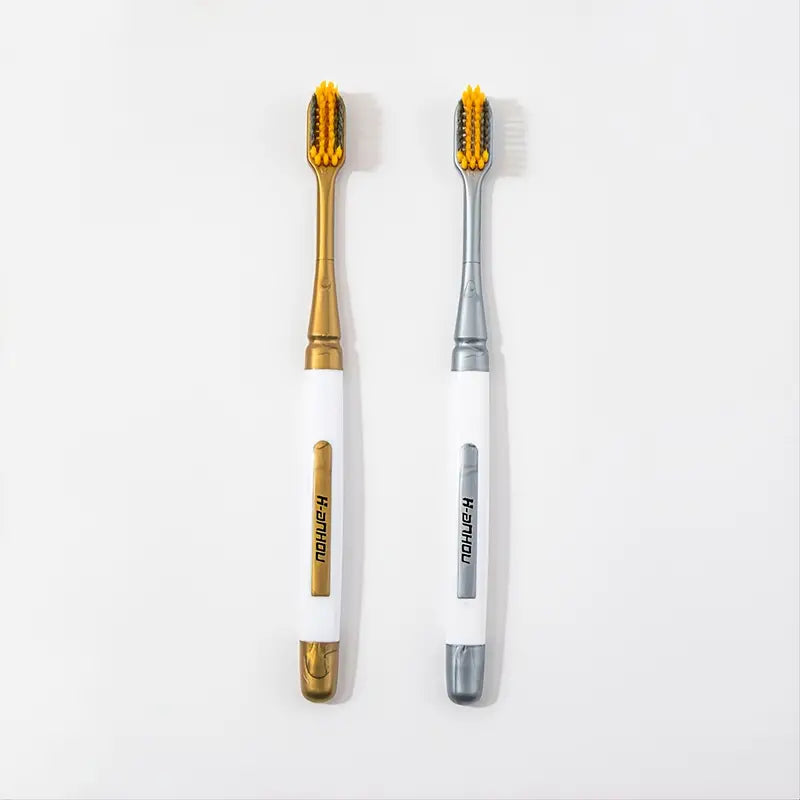 2pcs Soft-Bristled Toothbrush with Wide Brush Head
