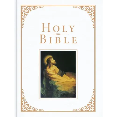KJV Family Bible, White Imitation Leather Over Board: Holy Bible