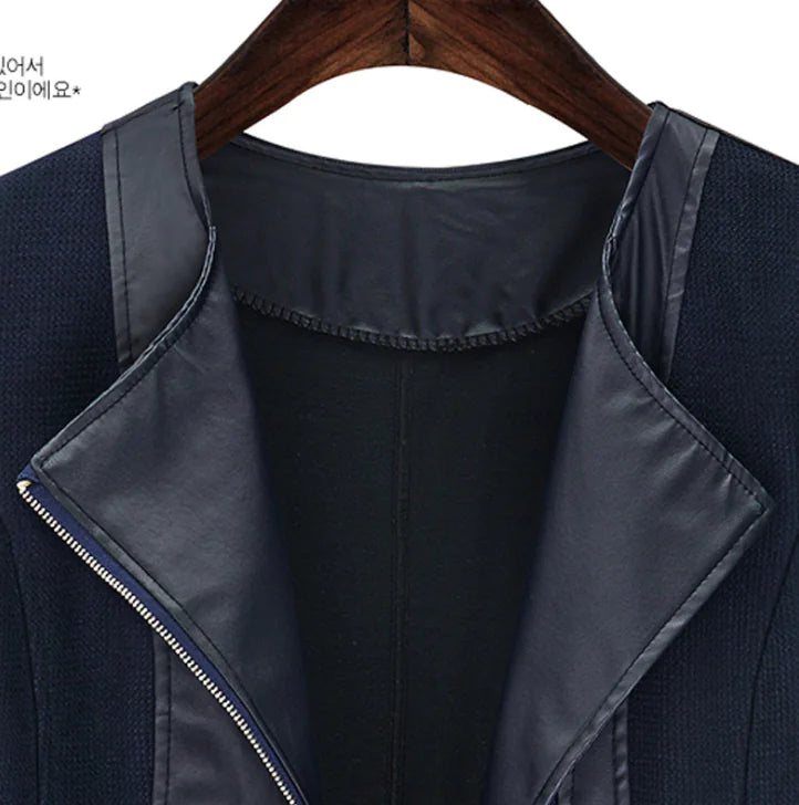 Chic Short Leather Jacket