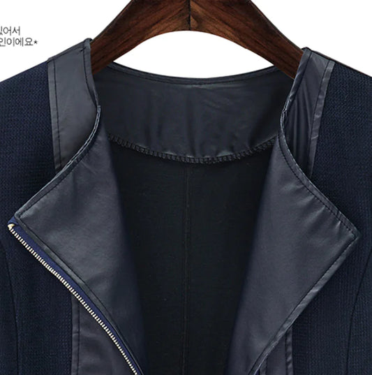 Chic Short Leather Jacket
