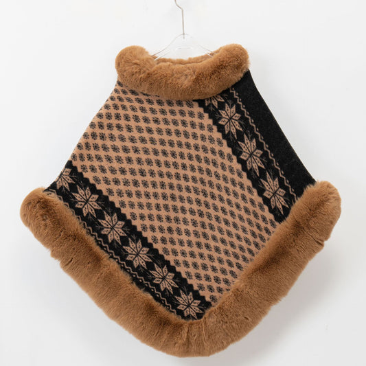 Women's Warm Knit Shawl Scarf for Autumn Winter