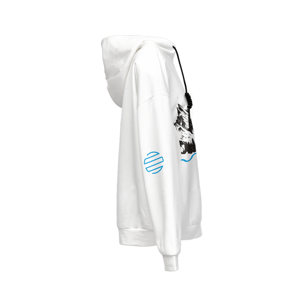 Women’s Original Era "Living Waters" Relaxed Fit Hoodie With Front Patch-Super Heavy 375g