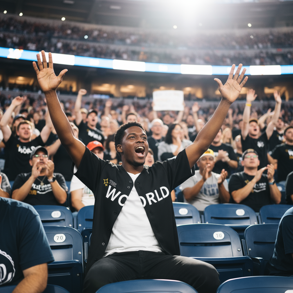 The Word Baseball Jersey - Black