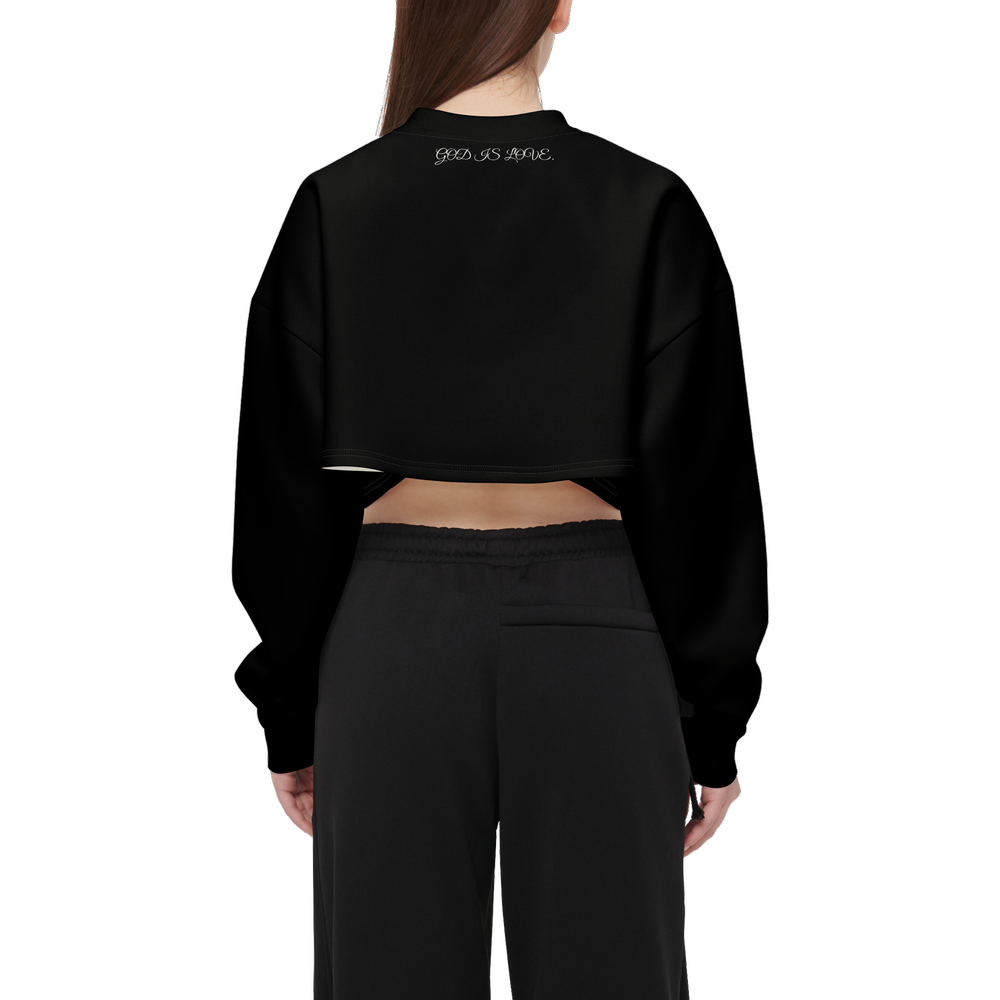 Women’s ORIGINAL ERA "TRUE FEELINGS" Cropped Crewneck Sweatshirt-Techno Scuba Knit