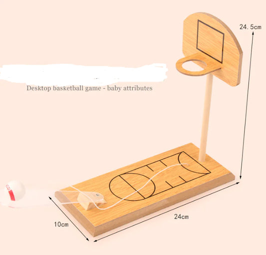 Compact Wooden Desk Game Combo