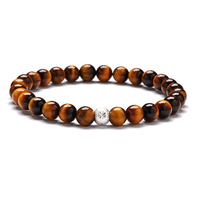 Natural Tiger Eye Bracelet with S925 Silver Jewelry