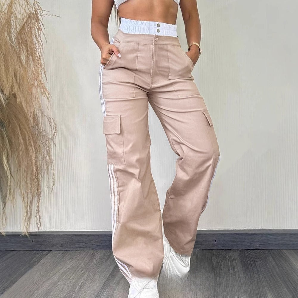Leisure Sports Wide-leg Overalls