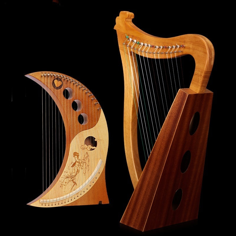 19-string 16-tone HARP (7-tone 10-string Lyre Piano)