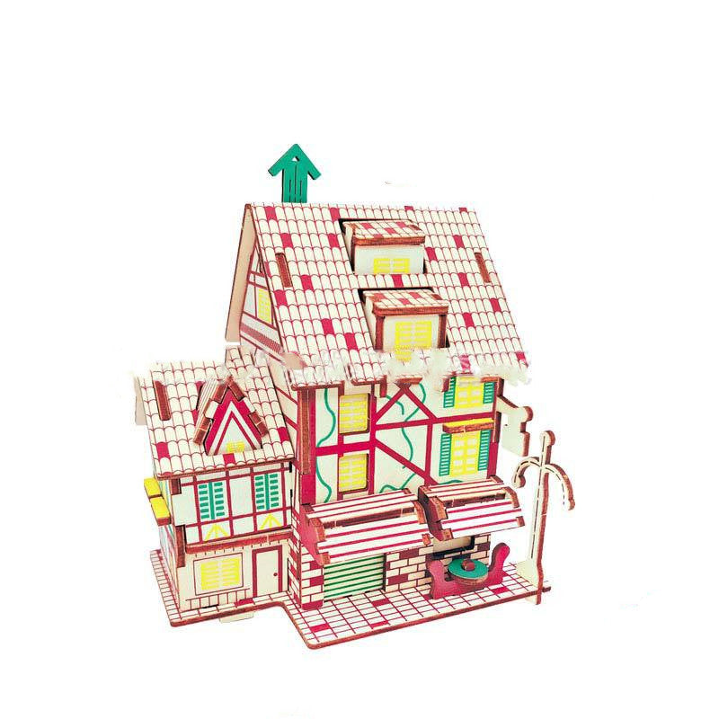 3D Wooden Puzzle Toy for Kids - DIY Model Set