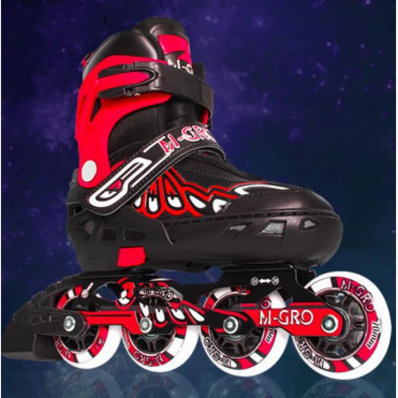 Children's Beginners Adjustable Flash Roller Skates