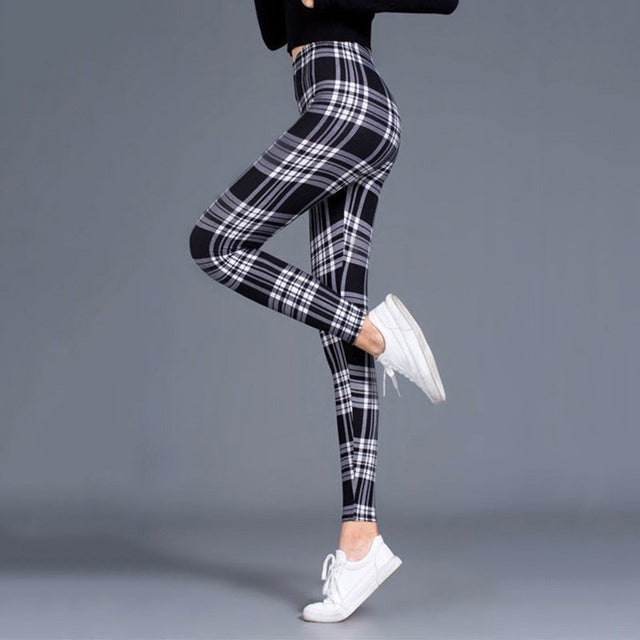 Women's Plaid Leggings Leggings