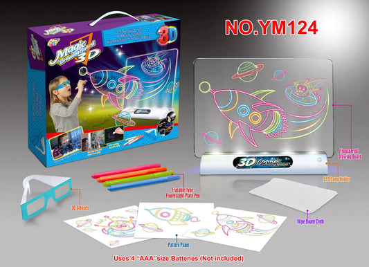 3D Creative Flash Sketcher - Colorful Kids' Toy
