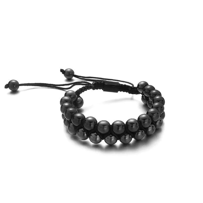 Black Ebony Beaded Magnet Bracelet