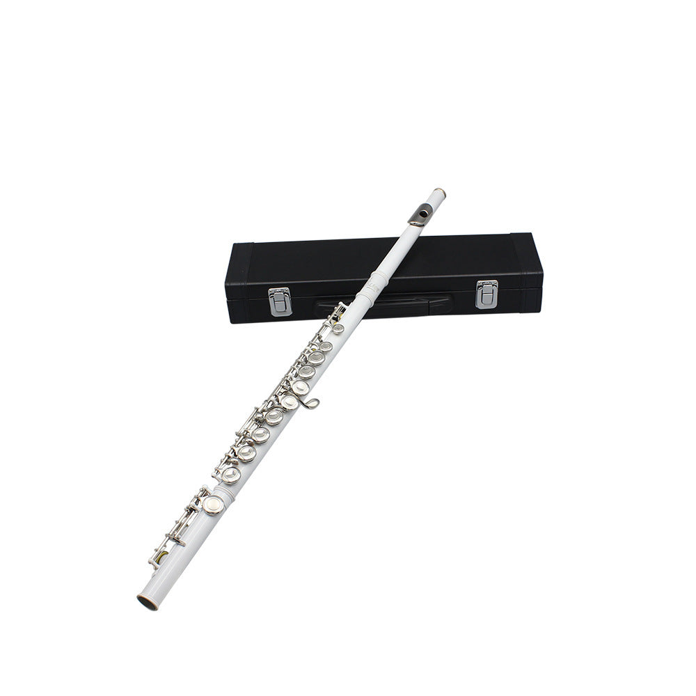 Flute 16 Holes Flute C Key White Copper Tube Body Leather Box Suitable For Beginners Grading Performance