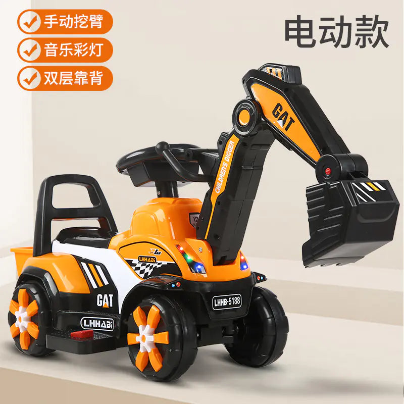 Electric Excavator Toy for Kids Aged 1-3 Years