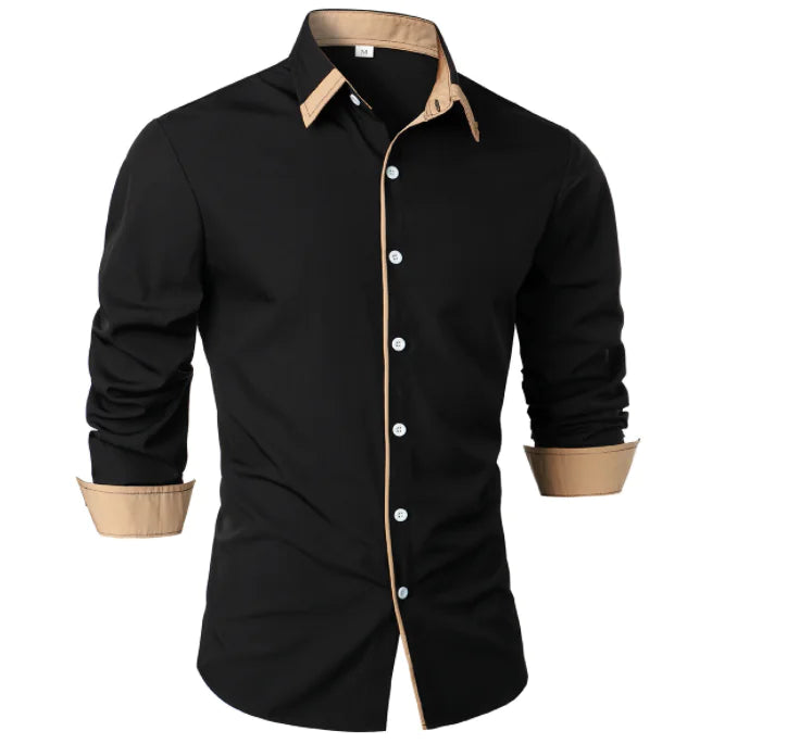 Andrés Casual Long Sleeve Shirt - Black