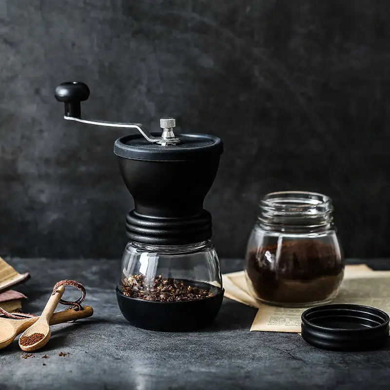 Compact Hand-Crank Coffee Brewer