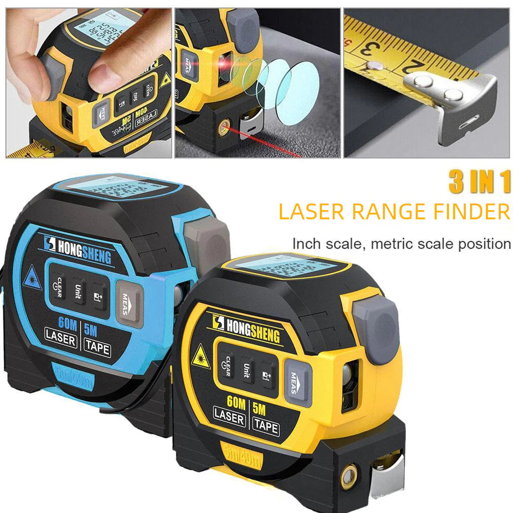 Laser Precision Measurer with Tape