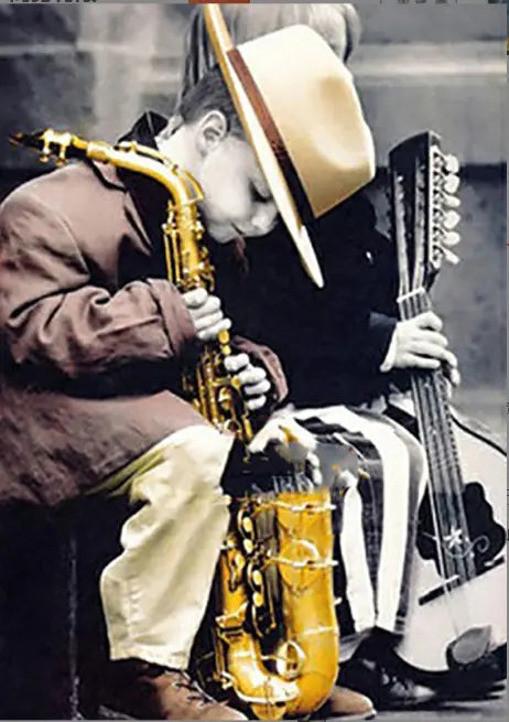 Saxophone Boy Diamond Artwork